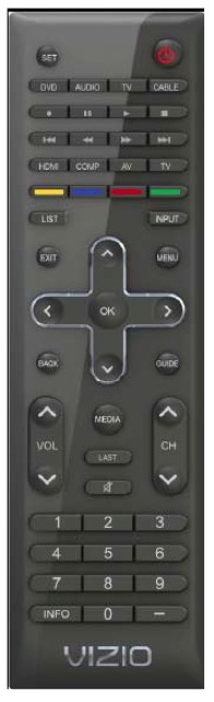 VIZIO VUR11 TV Remote